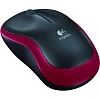 Мышь компьютерная Logitech M185 Wireless/Red USB (910-002240/910-002633)