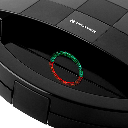 Вафельница BRAYER 2307BR, 750Вт, белг.вафли,панель 22,5x13 см,антиприг.покр