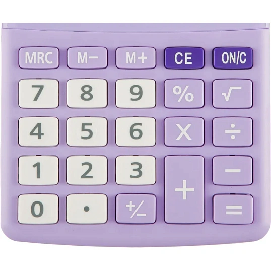 Калькулятор настольный КОМП Attache, AС-223P,8р,дв. пит, фиолет,134x107x34