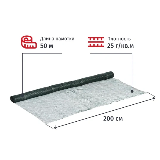 Сетка фасадная затеняющая 30-35% Темно-зеленый 2мx50м_7336