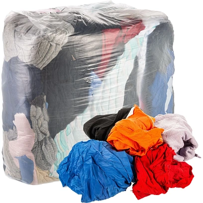 Ветошь трикотаж цветной 60% хб/40% синтетика 10кг