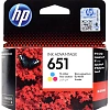 Картридж струйный HP 651 C2P11AE CMY цв. для DJ 5575