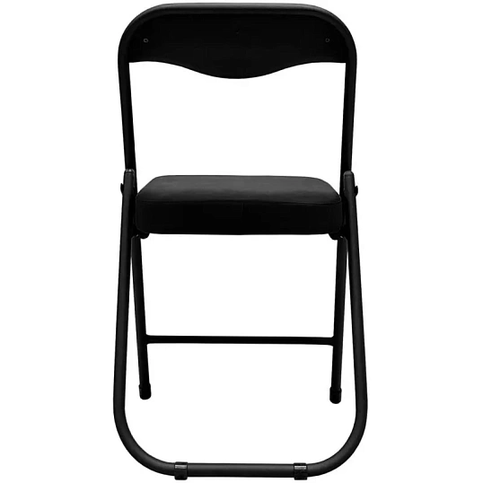 Стул складной  каркас черный,  кожзам черный РС 04 кант