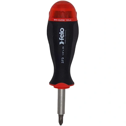 Отвертка с магнитным держателем под биты с набором бит 8шт Felo 37320805