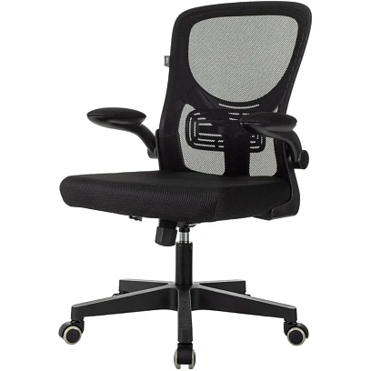 Кресло VB_Бюрократ MC-101 черный TW-01 TW-11 сетка/ткань крестов. пластик