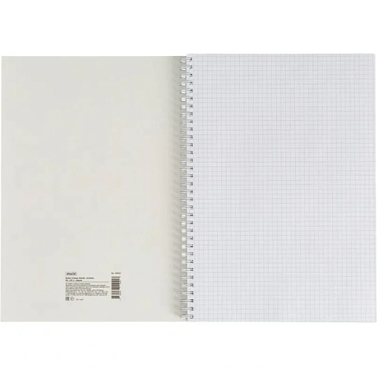 Тетрадь общая Attache Cristal,120л,клет,А4,спир,обл.мел.карт