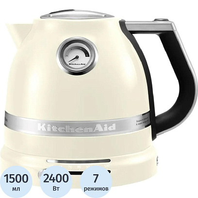 Чайник KitchenAid 5KEK1522EAC, Artisan 1.5 л, кремовый
