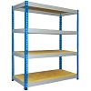Стеллаж металлический MZ_МКФ15614-2.0   груз. 4 полки 1525х610х2000