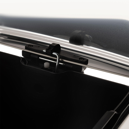 Ведро мусорное с педалью и доводчиком Luscan 30л,матов., прямоуг,нерж сталь