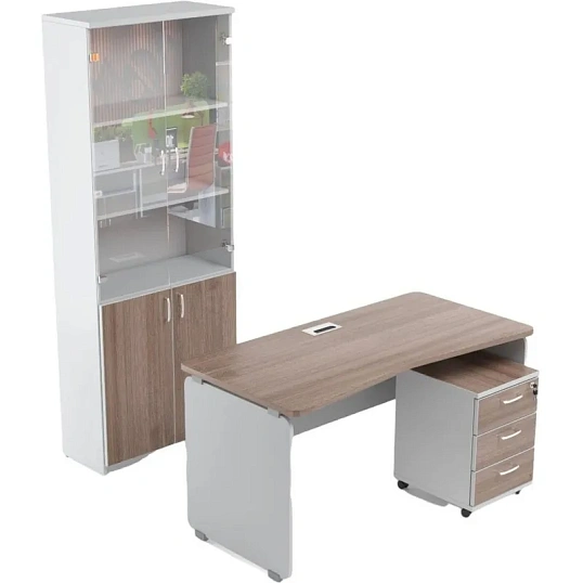 Стол письменный Easy Contour 1200х700 дуб шамони темный
