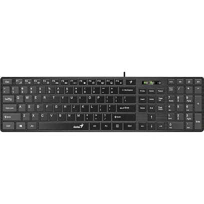 Клавиатура Genius SlimStar 126, USB, 104 , 1.5 м. черный