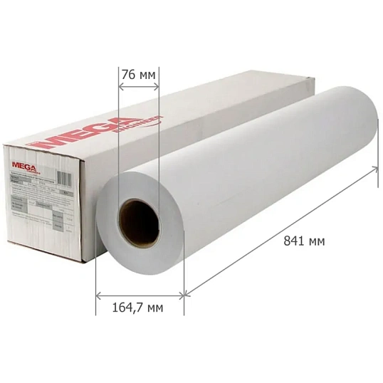 Бумага широкоформатная InkJet 70г 841ммх175 76мм