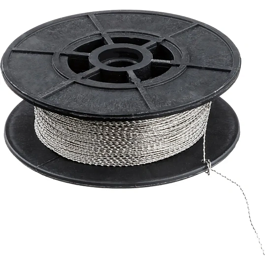 Проволока для опломбирования витая 100м, диаметр 0,65мм, нержавейка,20шт/уп