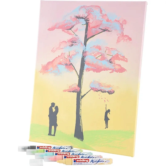 Маркер акриловый Edding 5100/935.кругл. 2-3 мм.Розовато-лилов./Classymauve