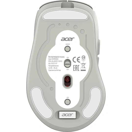 Мышь компьютерная Acer OMR503 св-сер,3200dpi,BT/Radio/USB(ZL.MCE11.01C)