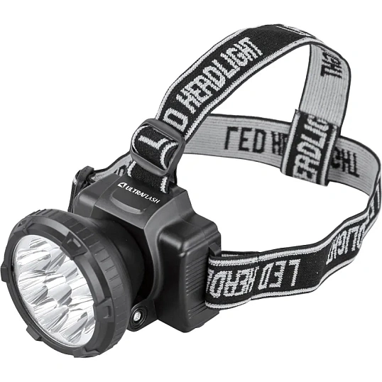 Фонарь налобный Ultraflash 9LED,акк220,0,5Ач