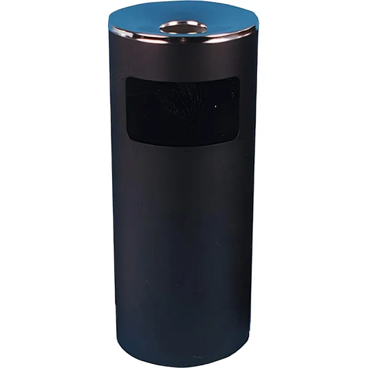 Урна-пепельница 30л металл, черная хром Титан N52