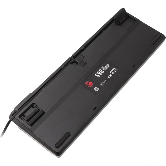 Клавиатура A4Tech Bloody(S98 SPORTS RED BLMS RED PLUS)мех.кр/чер USBgam.LED