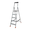 Стремянка складная Krause SAFETY 5 ступеней с полочкой 128959