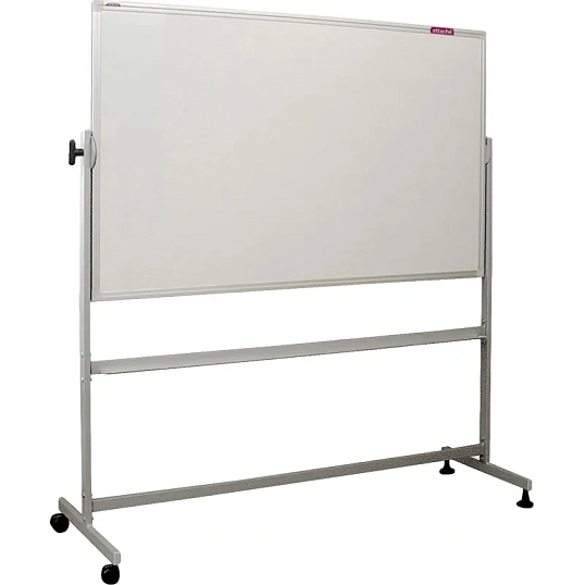 Доска меловая магнитная-зелен/маркерн-белая Attache Twist 100х150вращ.мобил