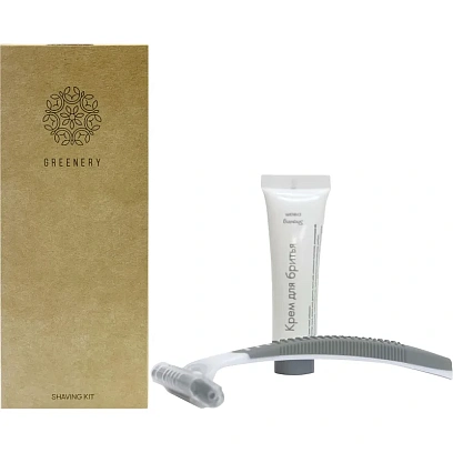 Набор бритвенный GREENERY , картон,200шт
