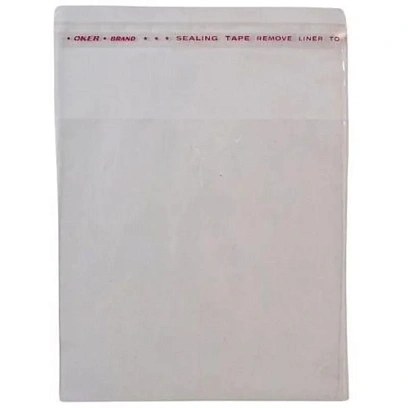 Пакет ПП 15x15+4  с клеевым клапаном 20мкм 100 шт/уп