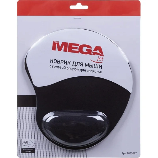 Коврик для мыши  HMP0003 резина+губка+ткань/22х19.5х0.2cm/черный