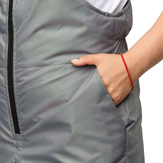 Полукомбинезон рабочий зимний женский з46-ПК серый (р.64-66) 182-188