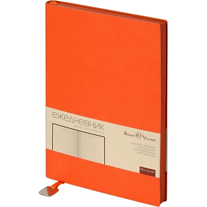 Ежедневник недатированный А5 Mercury оранжевый 272 стр. 3-435/01