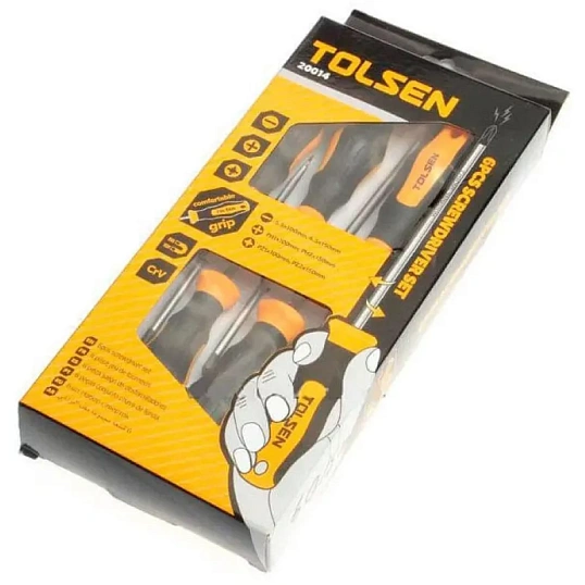 Набор отверток GRIPro, 6 предметов TOLSEN TT20014