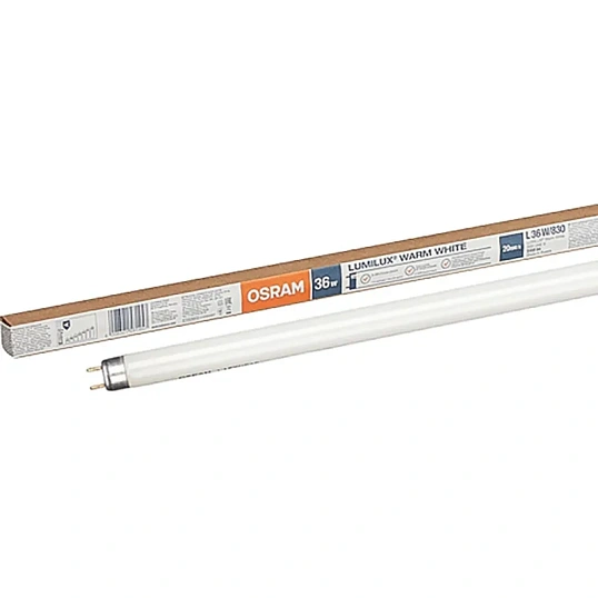 Лампа люминесцентная Osram Lumilux  L 36W/830 G13 3000К тепл.бел. 25шт