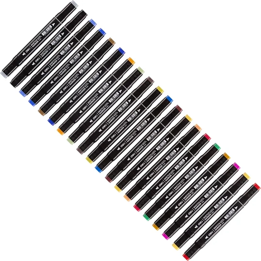 Набор маркеров для скетчинга Deli 60цв. двухстор., E70806-60