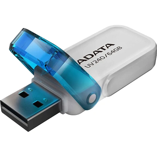 Флеш-память ADATA 64GB AUV240-64G-RWH WHITE