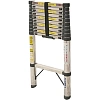 Лестница ST 3.2 двухсторонняя телескопическая с шарниром(11+11 ступ),ALUMET