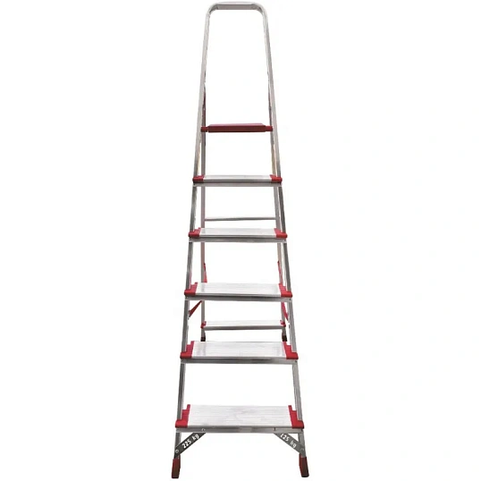 Стремянка алюминиевая усиленная 225 кг 6ступеней(130мм)Новая Высота 3117106