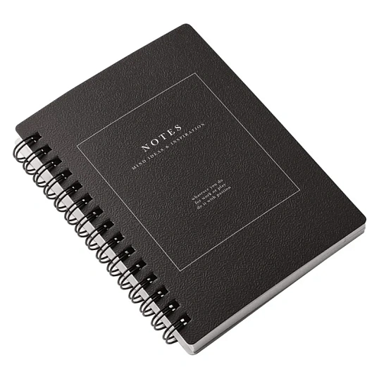 Блокнот 100х140мм 120л.клетка,спираль,Be Smart Notes черн,N3731