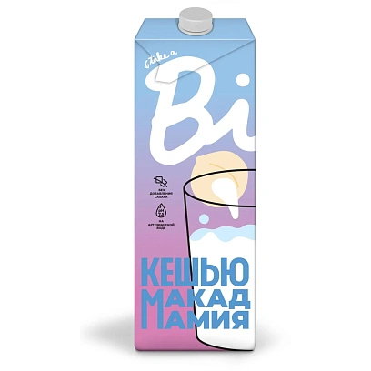 Напиток растительный Bite кешью-Макадамия, ультрапаст. 1л