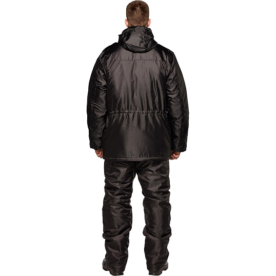 Костюм зимний Охранника с п/к черный (р.60-62) 170-176