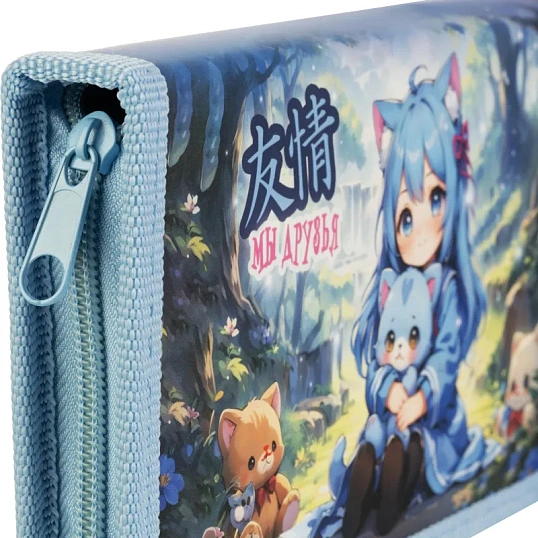 Пенал Аниме малышка,ламинат,софт тач,1отд,190x110мм 88439
