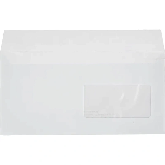 Конверт в упаковке Е65 стрип пр.окно 110х220 1000шт/уп