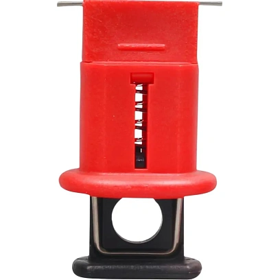 Блокиратор миниатюрных автоматов кнопочный POW (Красный)(BD-D04)