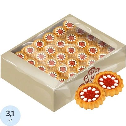 Печенье Дымка Задумка крем клубника со сливками, 3,1кг/уп