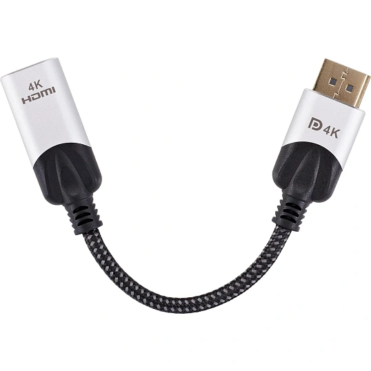 Адаптер DisplayPort(M) ---> HDMI(F) 0.15m 4K@60Hz VCOM <CG621M-0.15