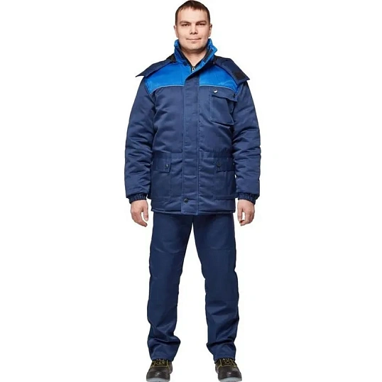Куртка рабочая зимняя муж з08-КУ,цв. син/вас (р.44-46) 170-176