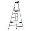 Стремянка складная Krause SAFETY 5 ступеней с полочкой 128959