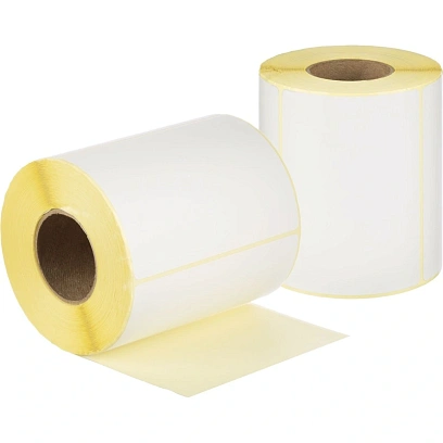 Термотрансферные этикетки ПГЛ 100х72, 500 шт/рул, вт.40 6рул/уп(спайка)