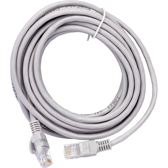 Патч-корд ExeGate (EX241491RUS) UTP-RJ45-RJ45-5e-15M-GY, UTP, 15м, серый OZ