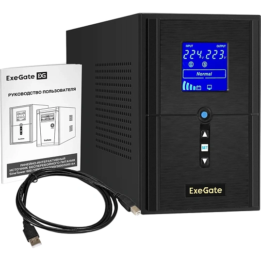 ИБП ExeGate SineTower SN-1500 USB лин.инт.1500ВА/1200Вт(EX295982RUS)