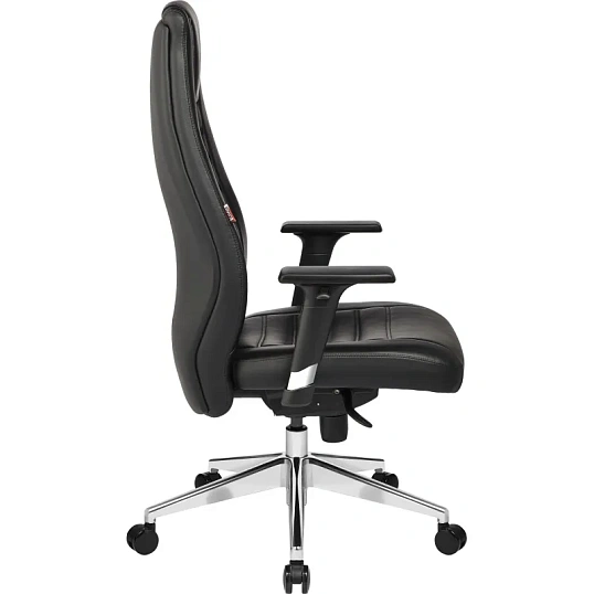 Кресло BN_Fc_EChair-599 MPU кожзам черный, алюминий