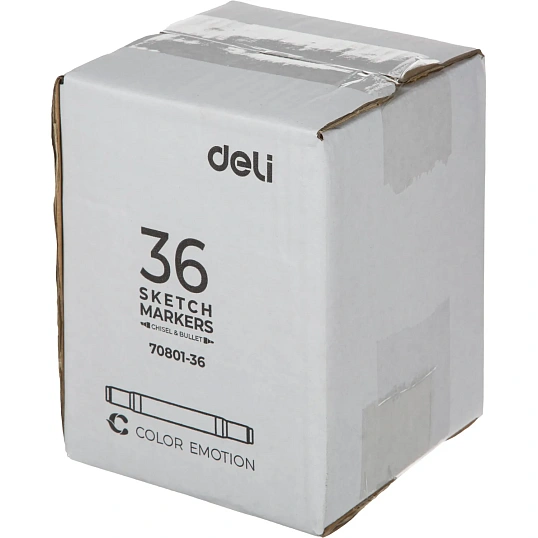 Набор маркеров для скетчинга Deli E70801-36 36цв/наб. двухстор